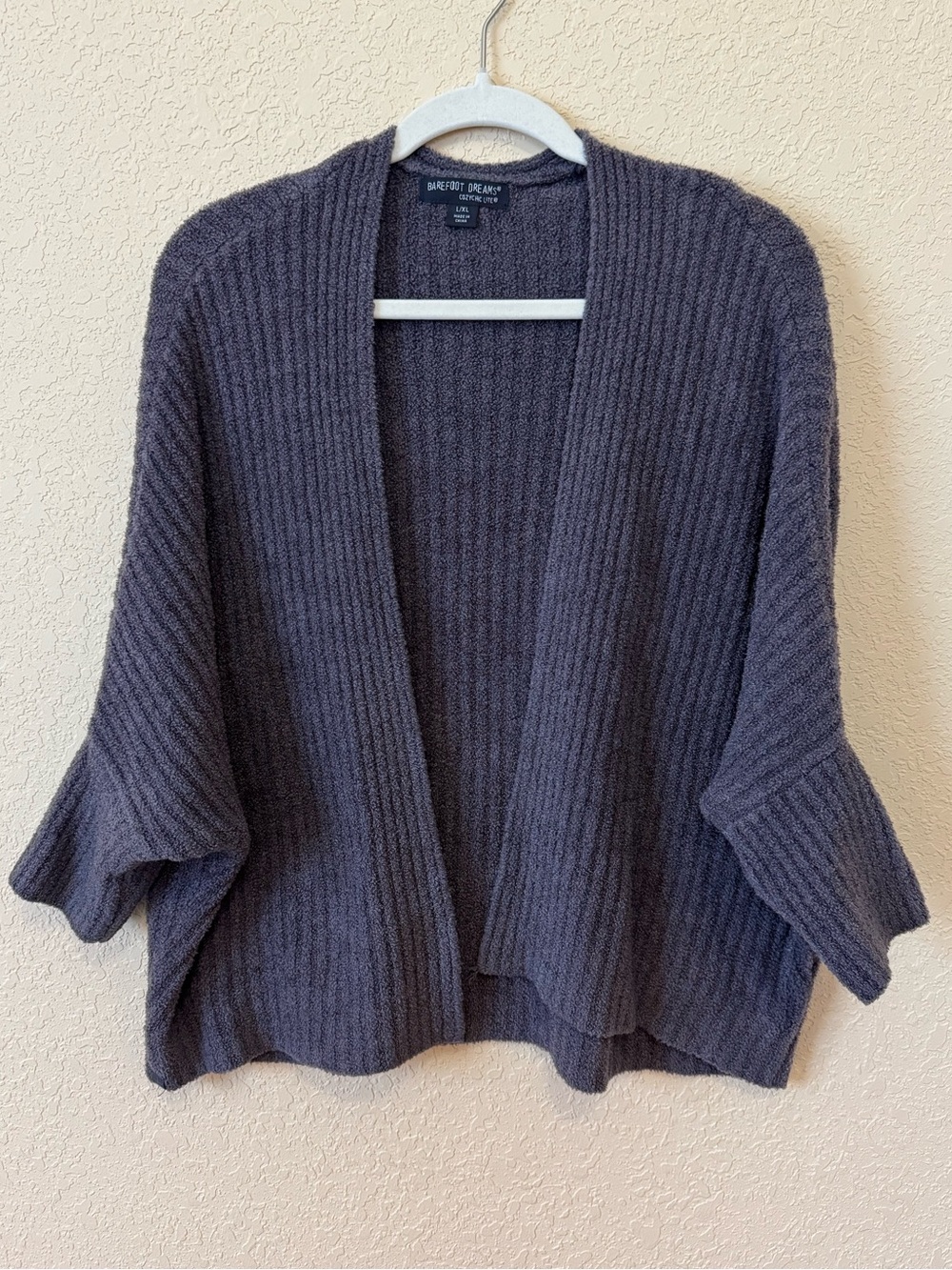 Barefoot Dreams CozyChic Lite Shrug Cardigan, Size L/XL